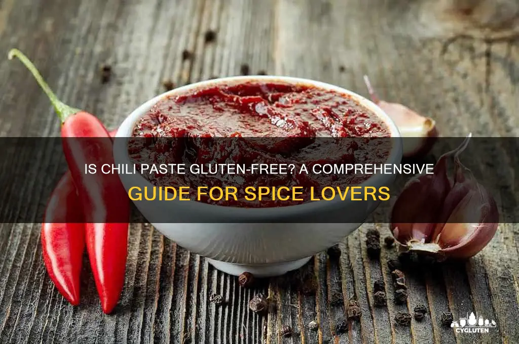 is chili paste gluten free