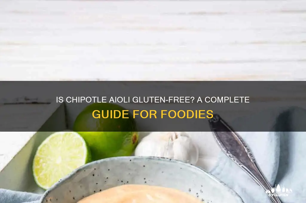 is chipotle aioli gluten free