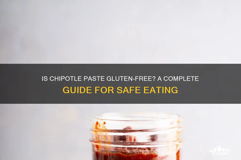 is chipotle paste gluten free