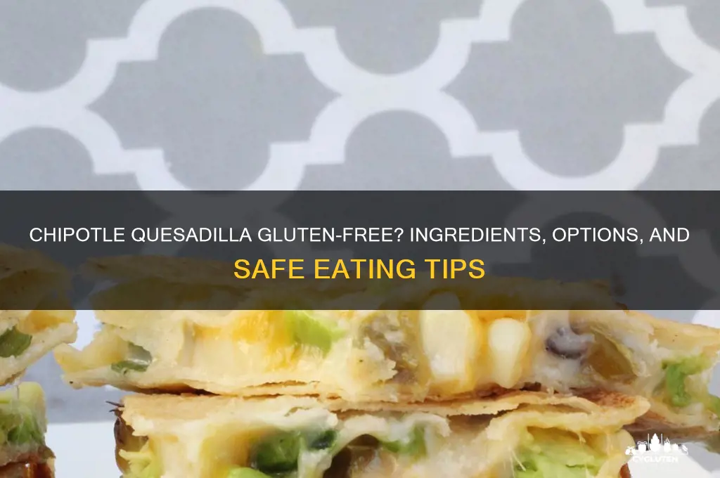 is chipotle quesadilla gluten free