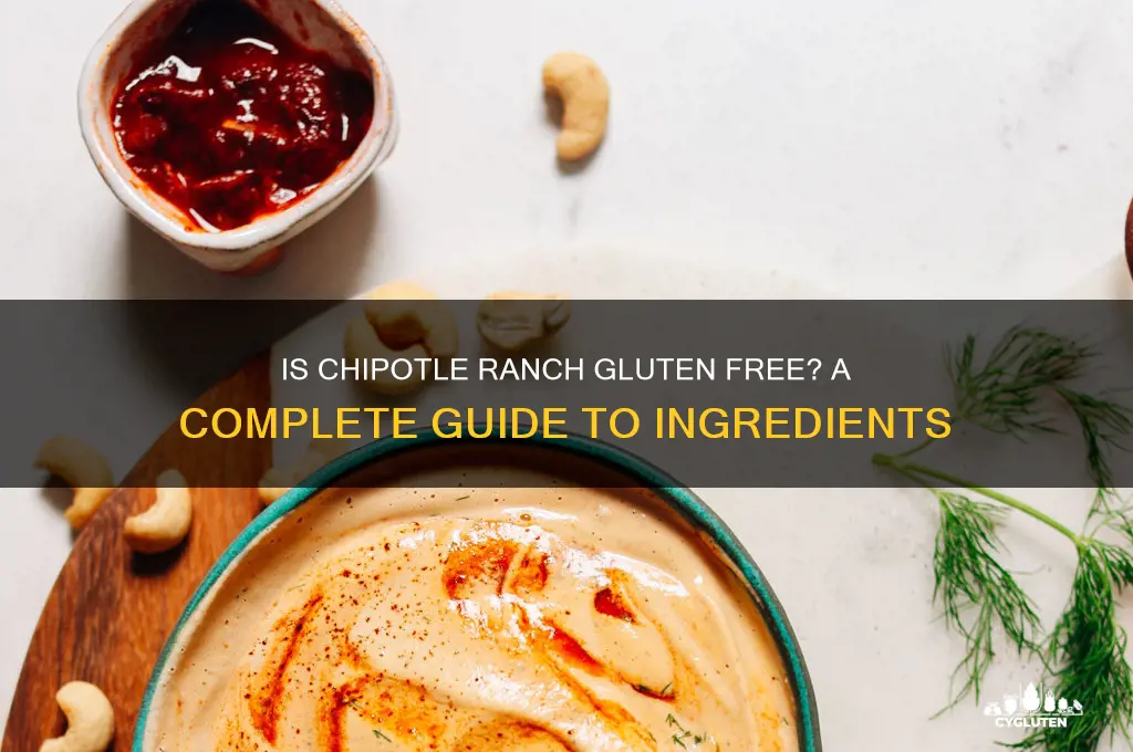 is chipotle ranch gluten free