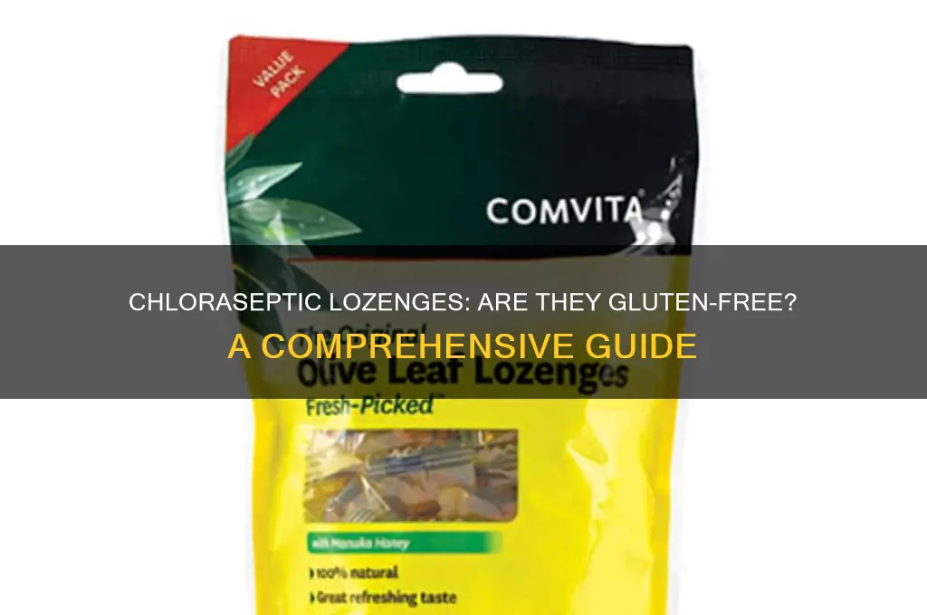 is chloraseptic lozenges gluten free
