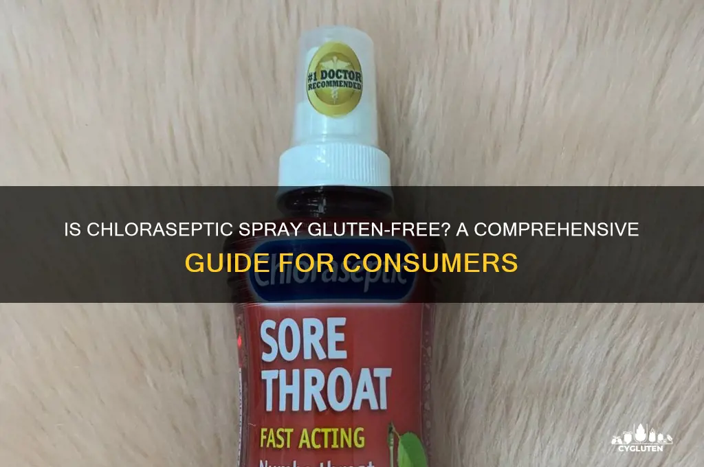 is chloraseptic spray gluten free