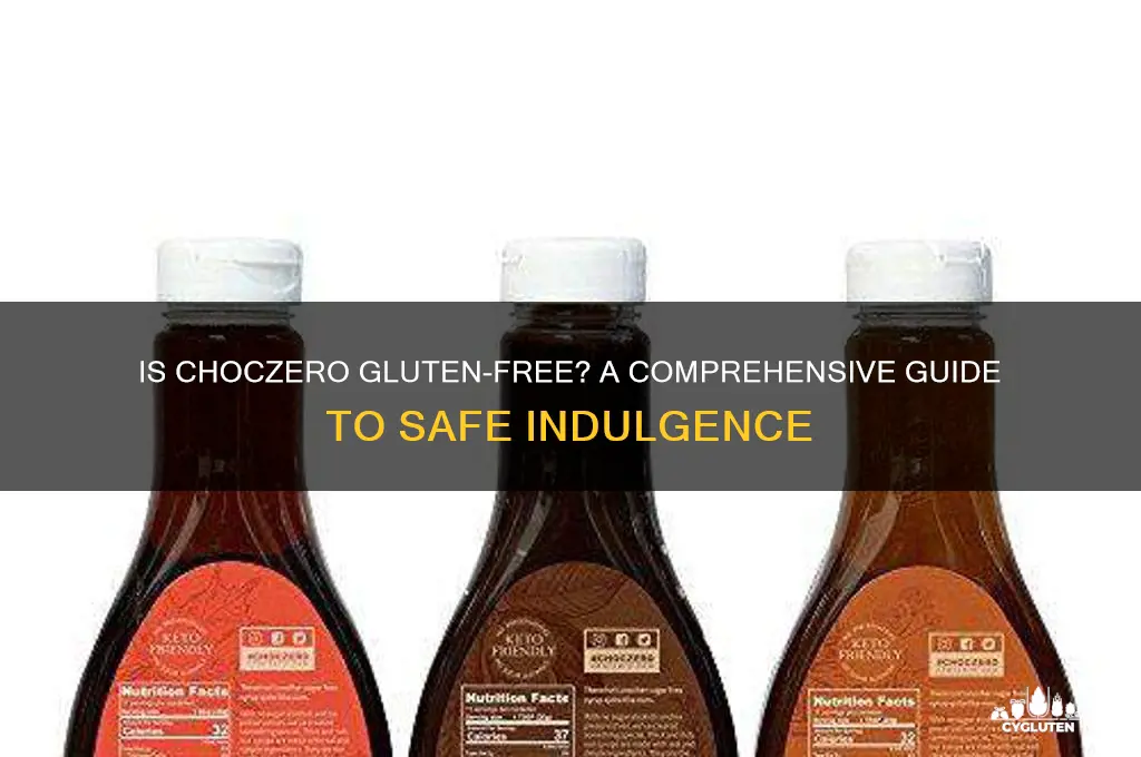 is choczero gluten free