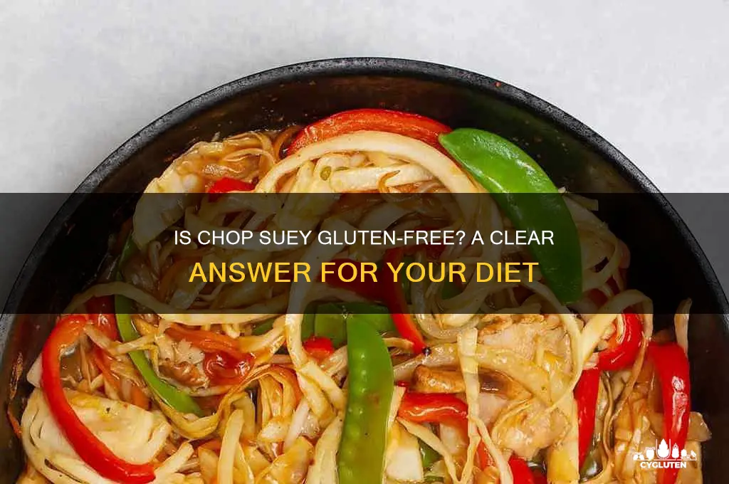 is chop suey gluten free