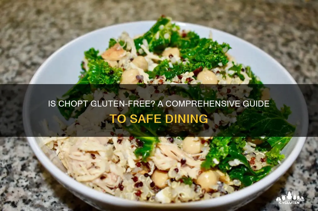 is chopt gluten free