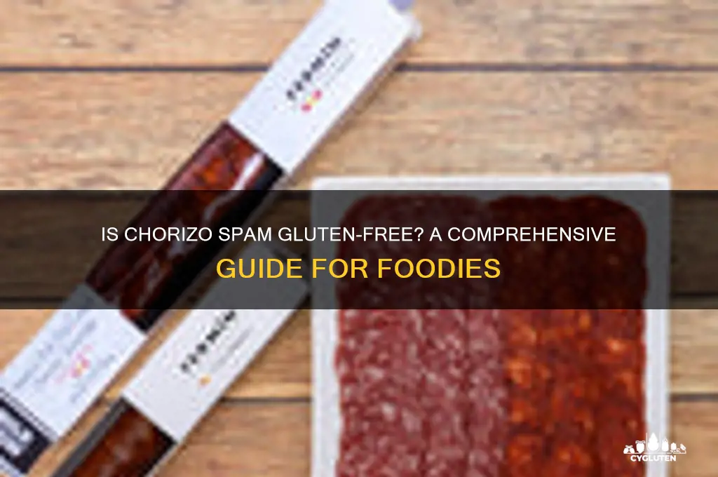 is chorizo spam gluten free