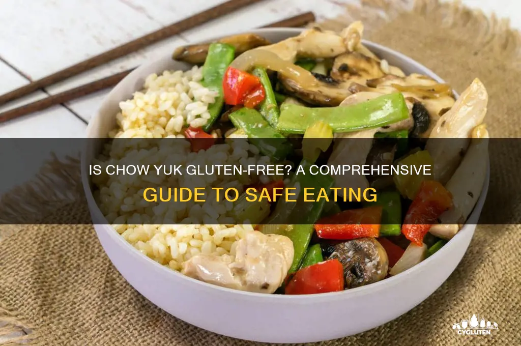 is chow yuk gluten free