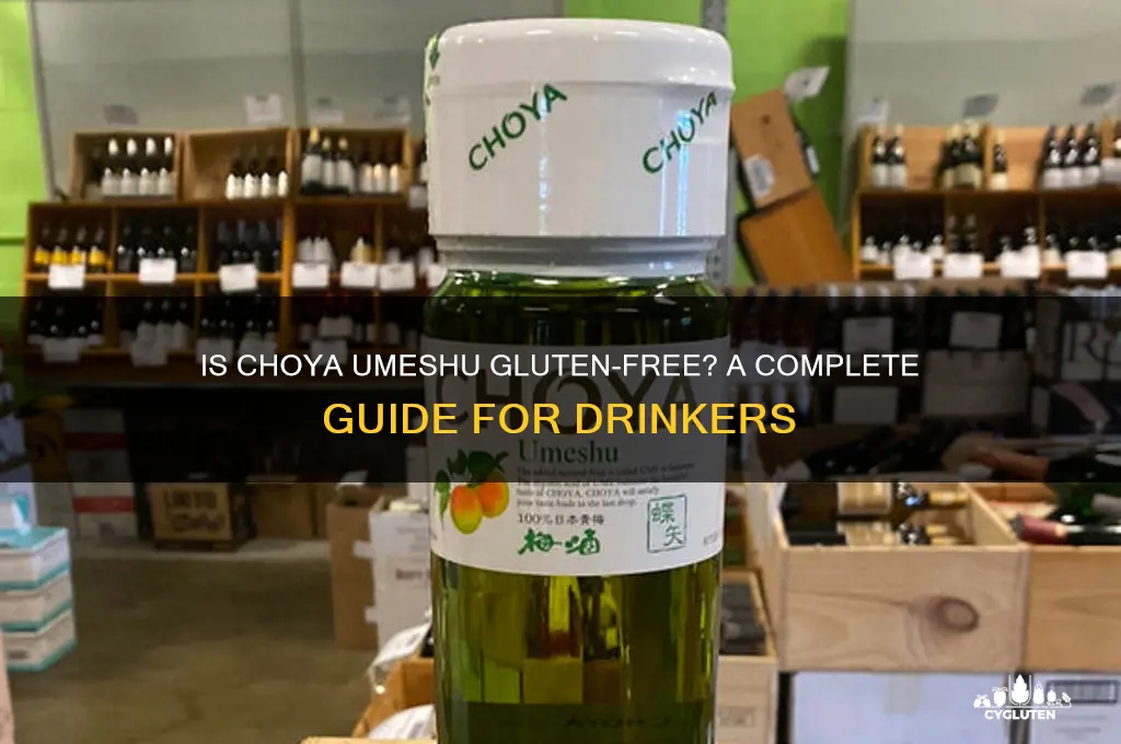 is choya umeshu gluten free