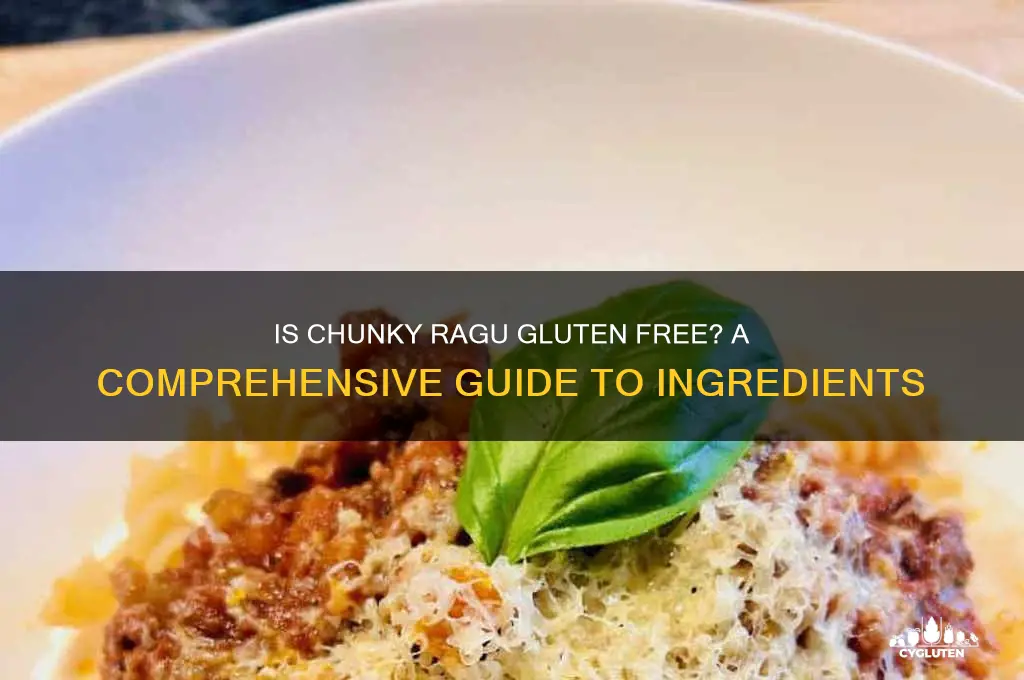 is chunky ragu gluten free