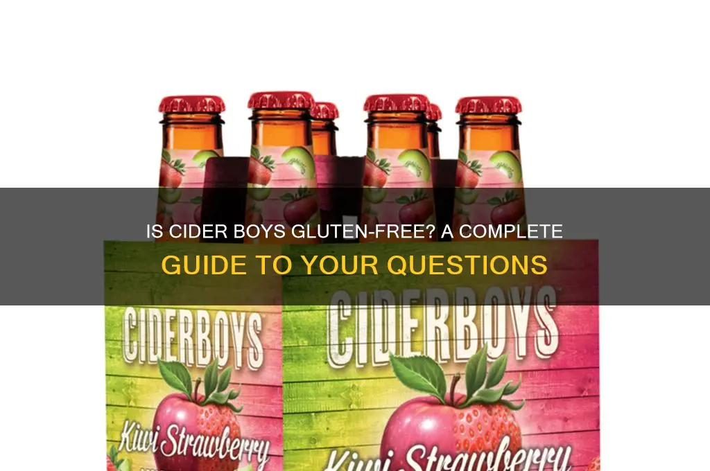 is cider boys gluten free