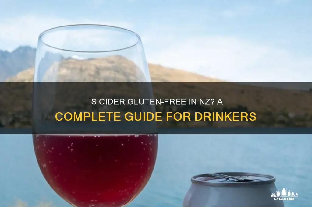 is cider gluten free nz