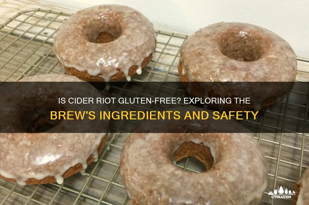 is cider riot gluten free