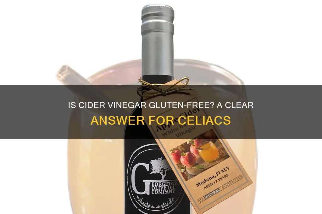 is cider vinegar gluten free