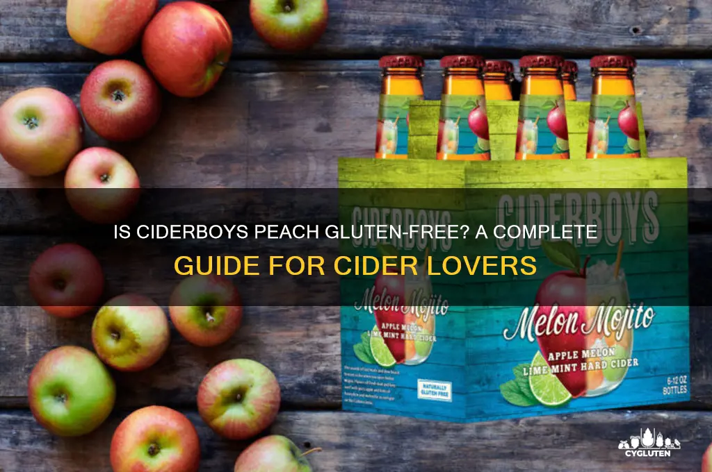 is ciderboys peach gluten free