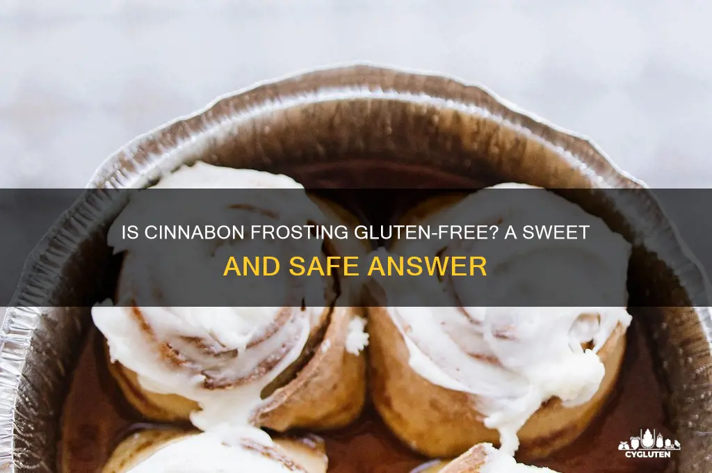 is cinnabon frosting gluten free