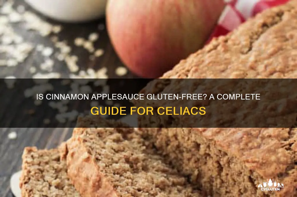 is cinnamon applesauce gluten free