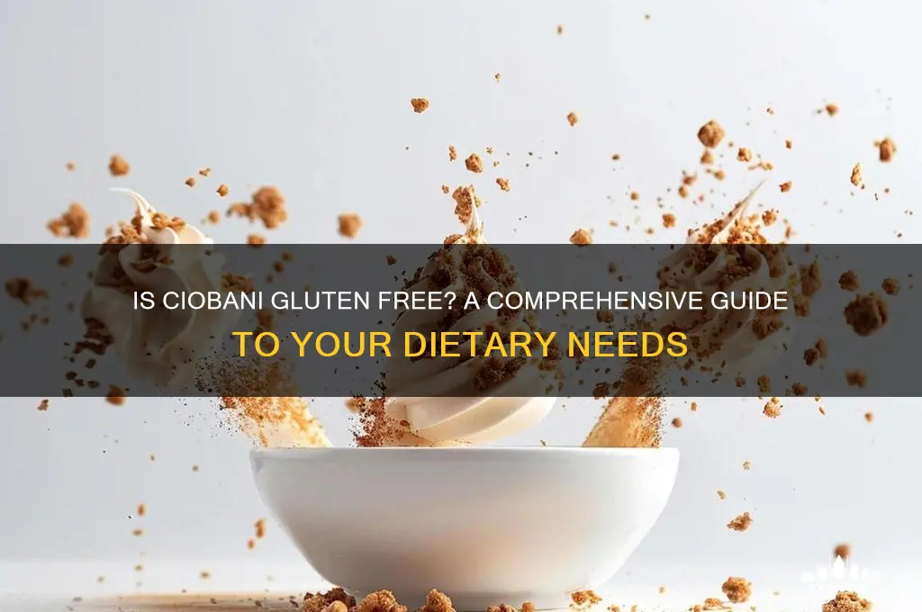 is ciobani gluten free