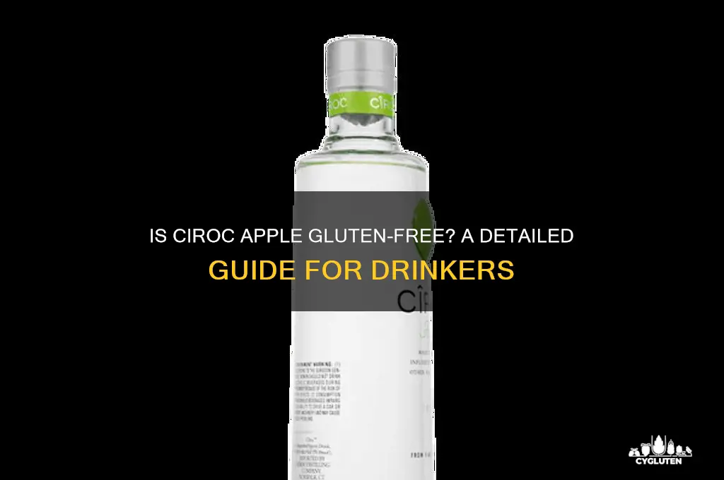 is ciroc apple gluten free