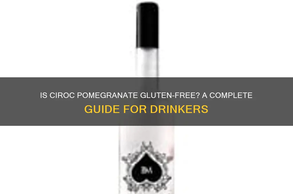 is ciroc pomegranate gluten free