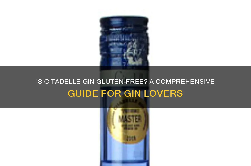 is citadelle gin gluten free