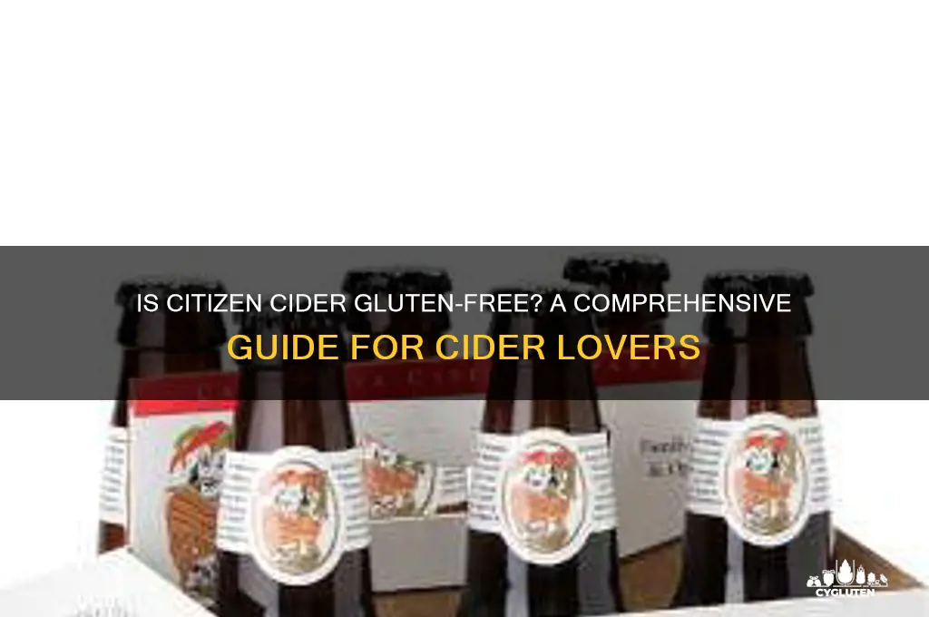 is citizen cider gluten free