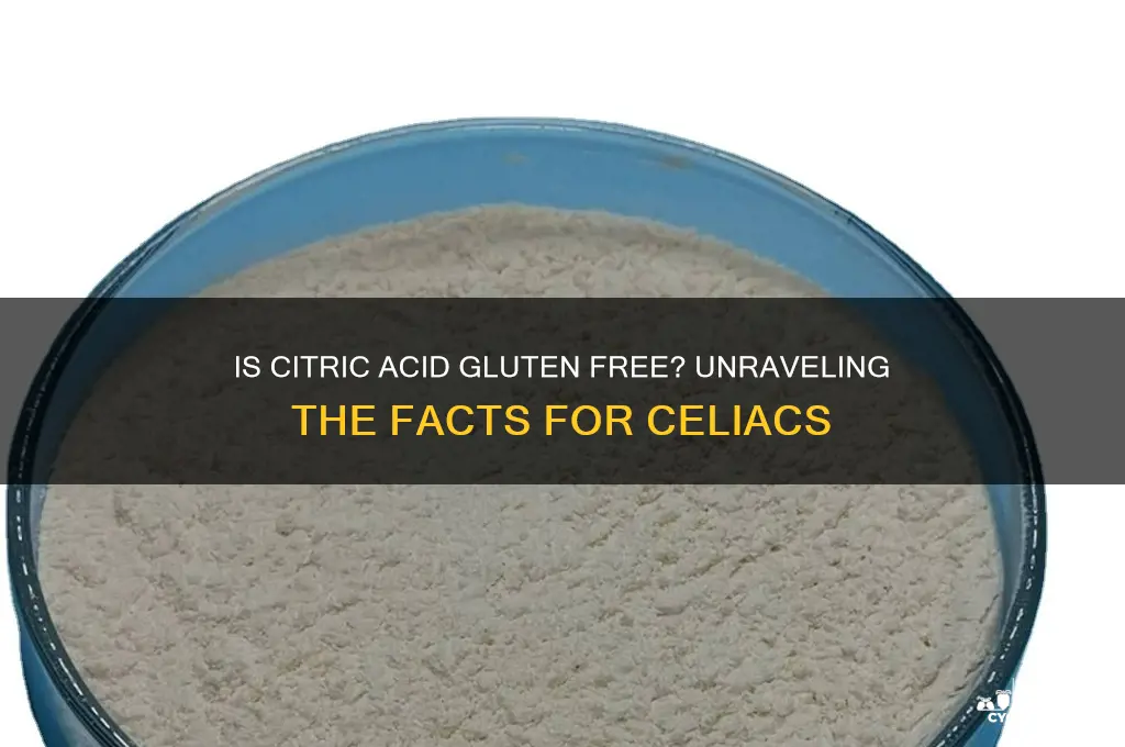 is citric acid gluten free
