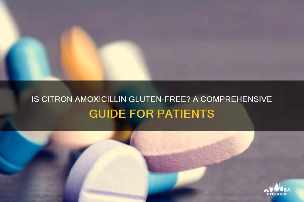 is citron amoxicillin gluten free