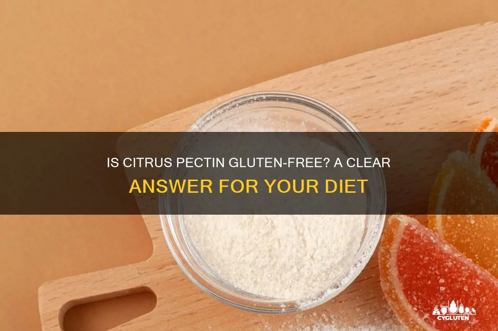 is citrus pectin gluten free