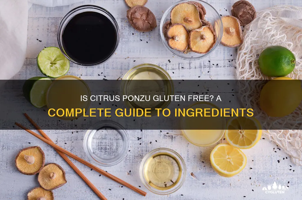 is citrus ponzu gluten free