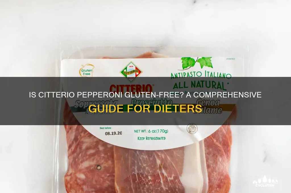 is citterio pepperoni gluten free