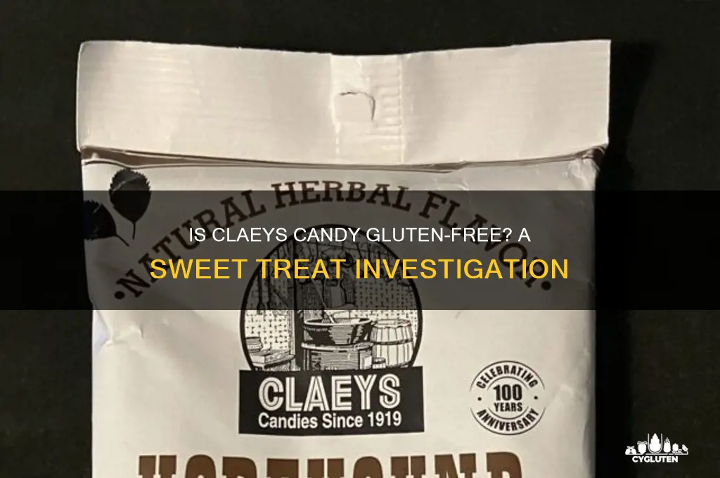 is claeys candy gluten free