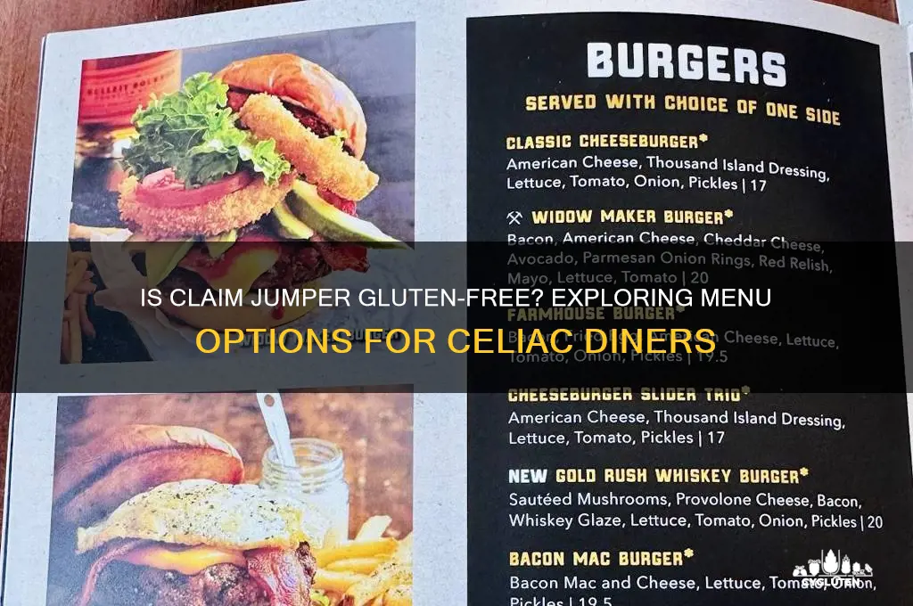 is claim jumper gluten free