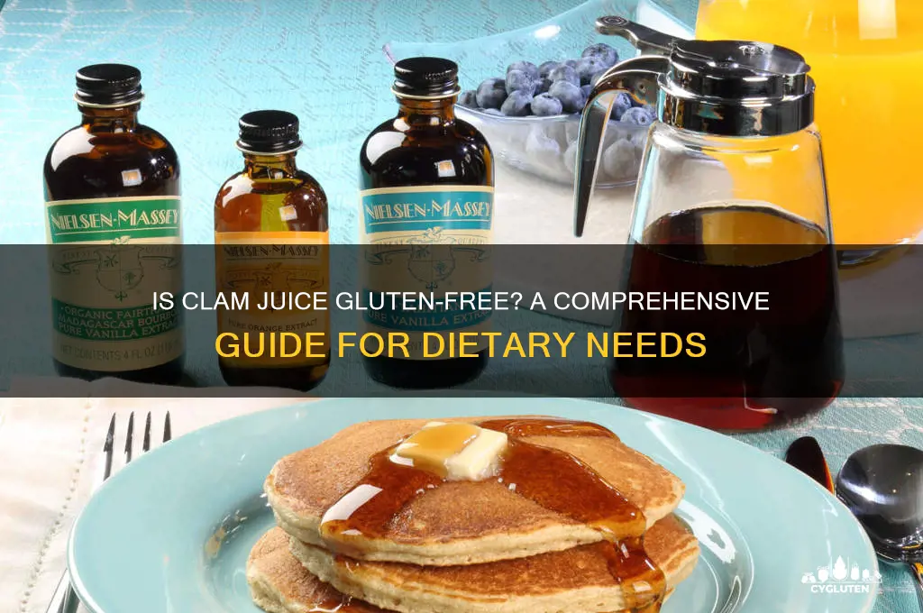 is clam juice gluten free
