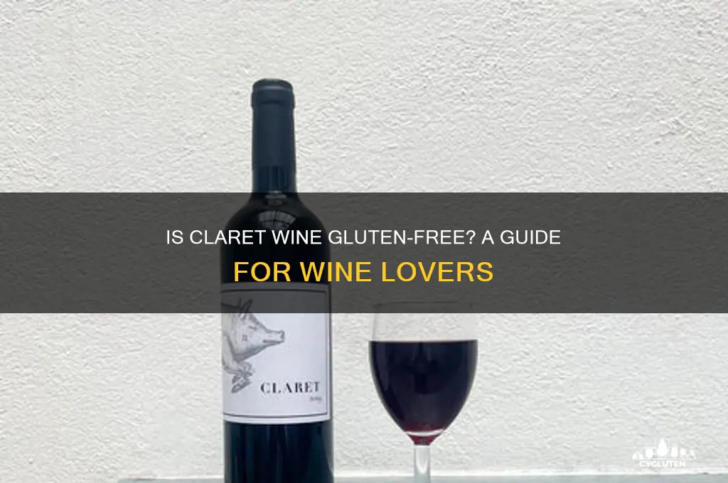 is claret wine gluten free