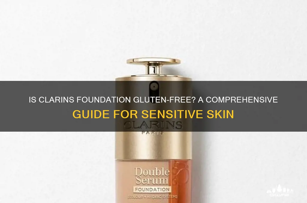 is clarins foundation gluten free