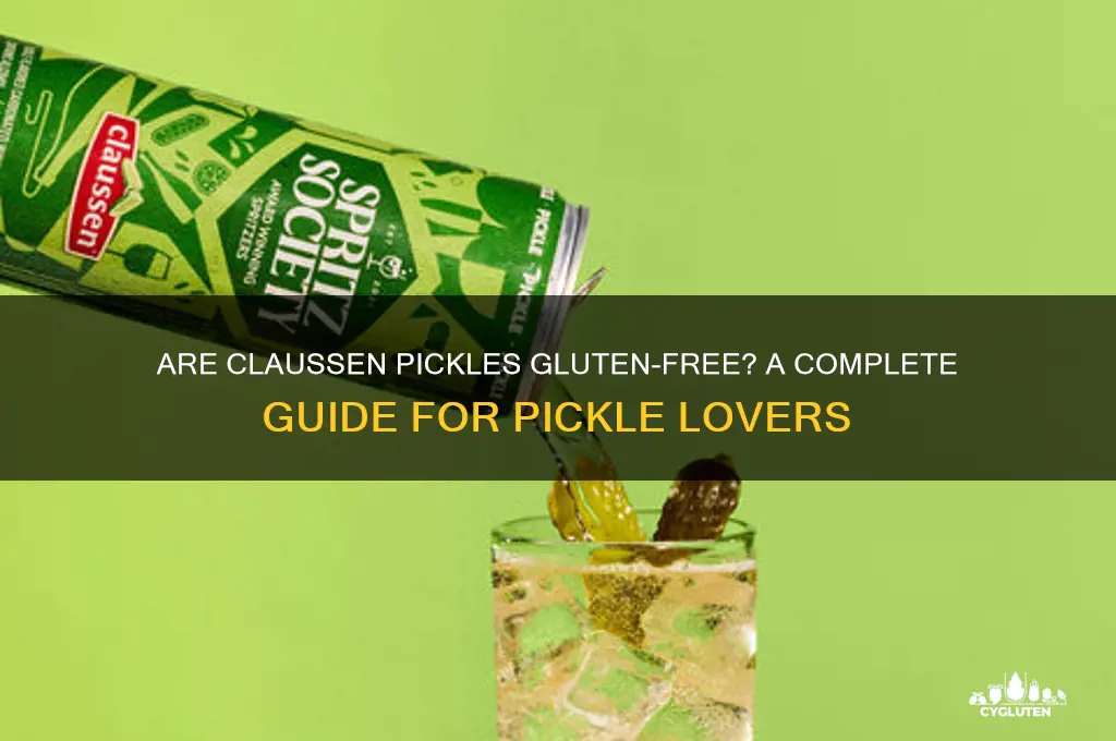 is claussen pickles gluten free