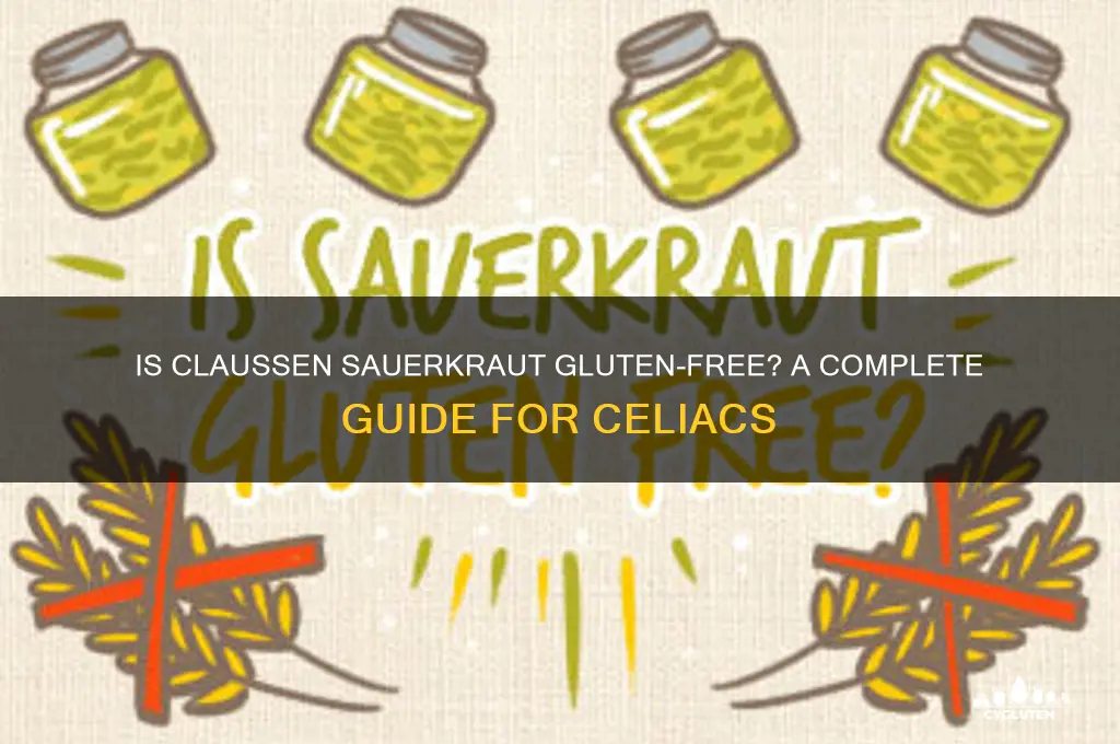 is claussen sauerkraut gluten free