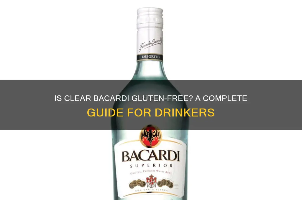 is clear bacardi gluten free