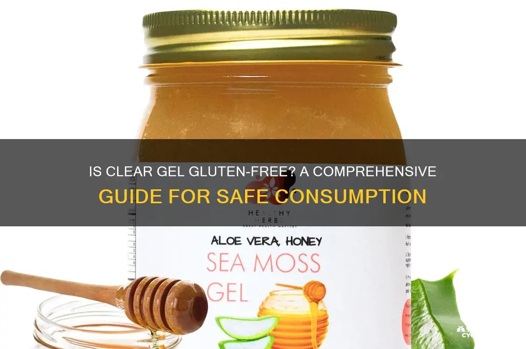 is clear gel gluten free