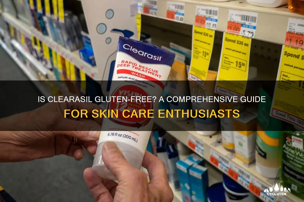 is clearasil gluten free