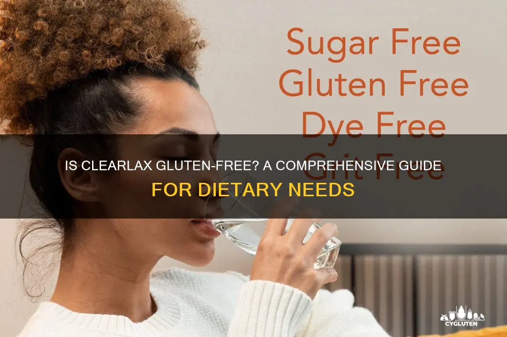is clearlax gluten free