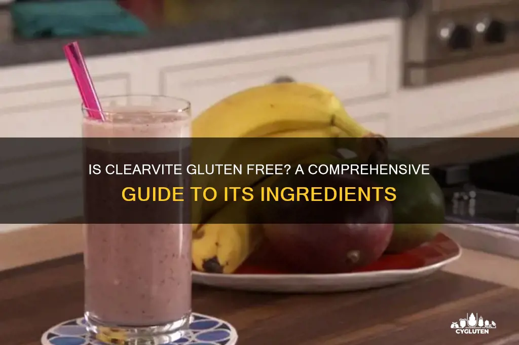 is clearvite gluten free