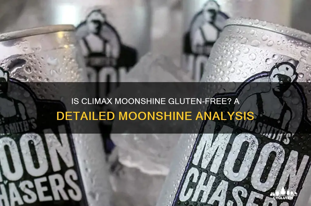 is climax moonshine gluten free