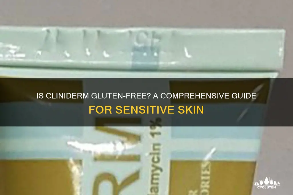 is cliniderm gluten free