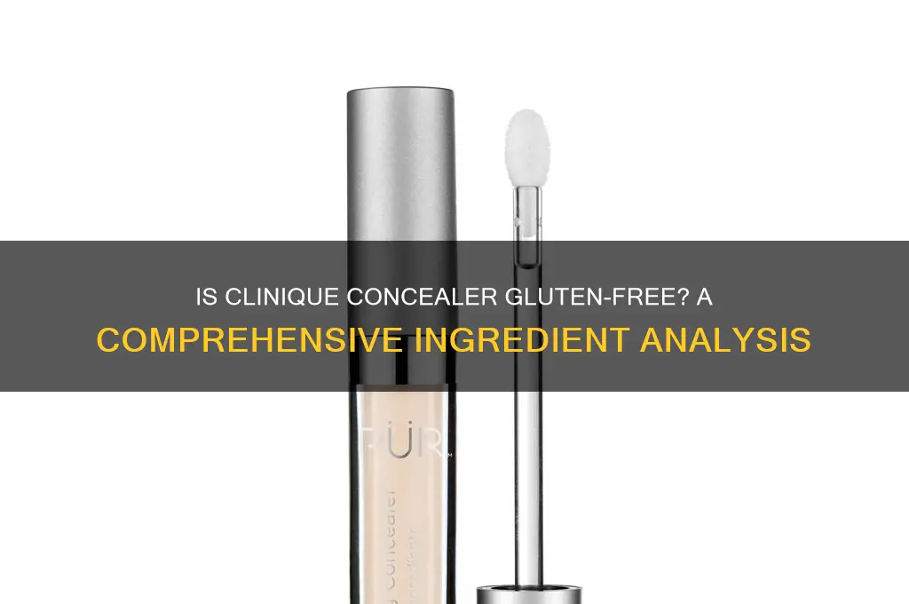 is clinique concealer gluten free