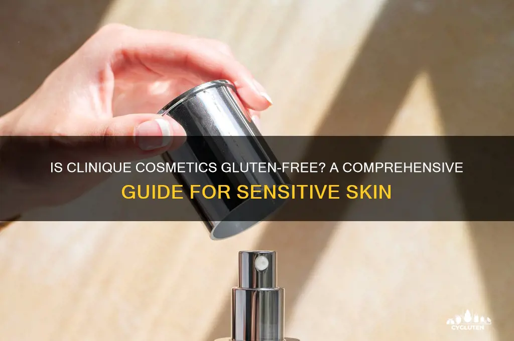 is clinique cosmetics gluten free