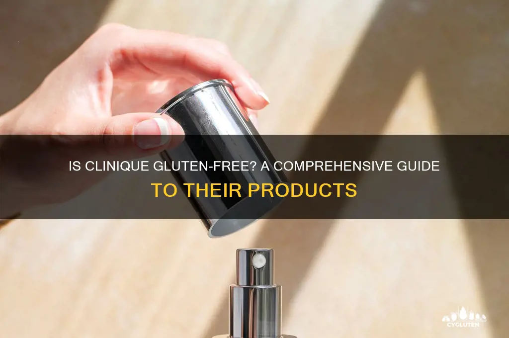 is clinique gluten free