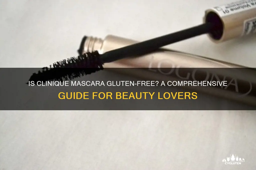 is clinique mascara gluten free