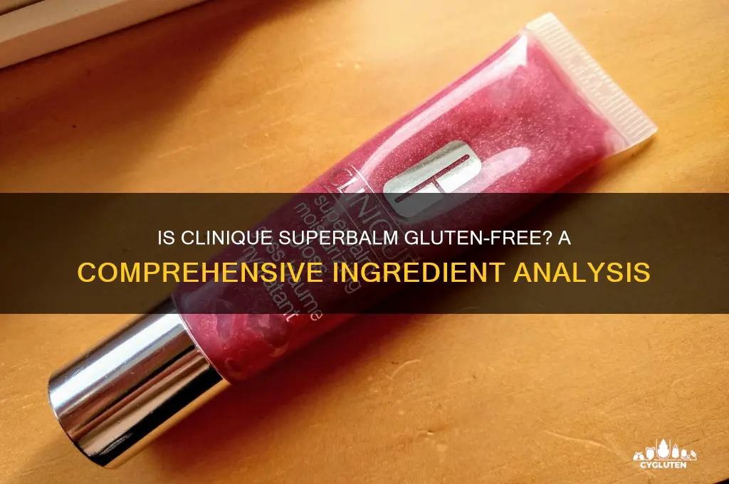 is clinique superbalm gluten free